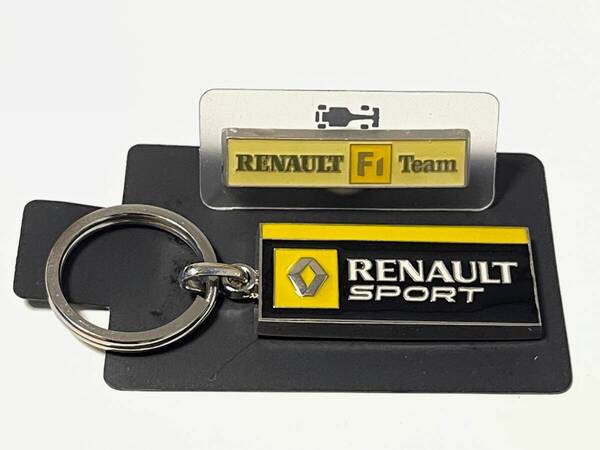 ルノー スポール RENAULT sport キーホルダー ピンバッジ 新品