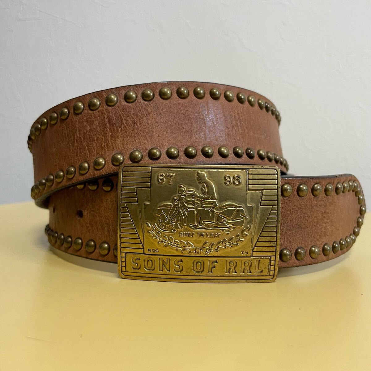 Yahoo!オークション -「rrl leather belt ダブルアールエル Yahoo!オークション -「rrl leather belt ダブルアールエル