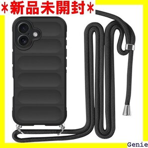 iPhone 16 Plus 用 ケース ネックストラ 6 Plus 用 カバー 6.7インチ 縄掛け-ブラック 102