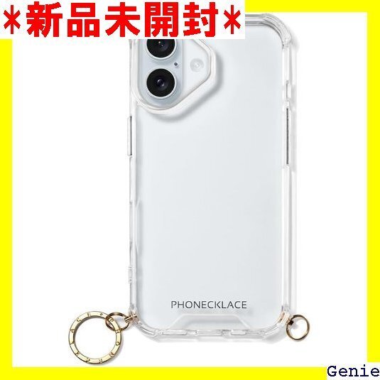 PHONECKLACE iPhone 16 ストラップ 保護カバー PN27175i16 ゴールドチャーム 国内 26