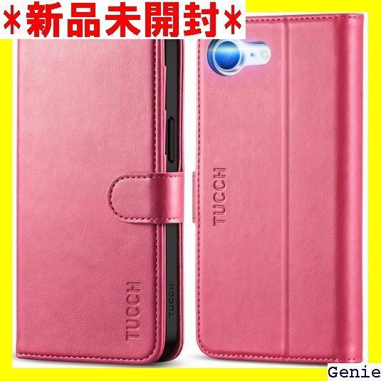 TUCCH iPhone 16e 対応 ケース手帳型 発売 6.1インチ アイフォーン16e対応 ホットピンク 71
