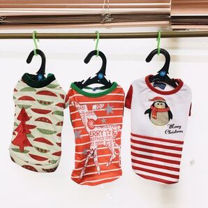 超特価 3枚セット SS B① クリスマス X'mas 犬の服 SSサイズ 首囲:20cm 胴囲:26~32cm 着丈:21cm 標準犬種:チワワ ㈱ナイス企画
