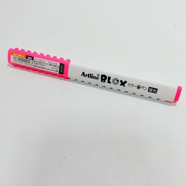Shachihata シヤチハタ BLOX カラー筆ペン 蛍光 ピンク KTX-FF-P 未使用品