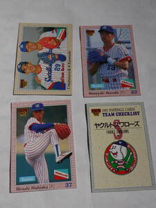 BBM 1992 Professional Baseball карта Kawasaki . следующий .& запад . дракон следующий больше рисовое поле . line запад холм . Yakult swallow z команда проверка список