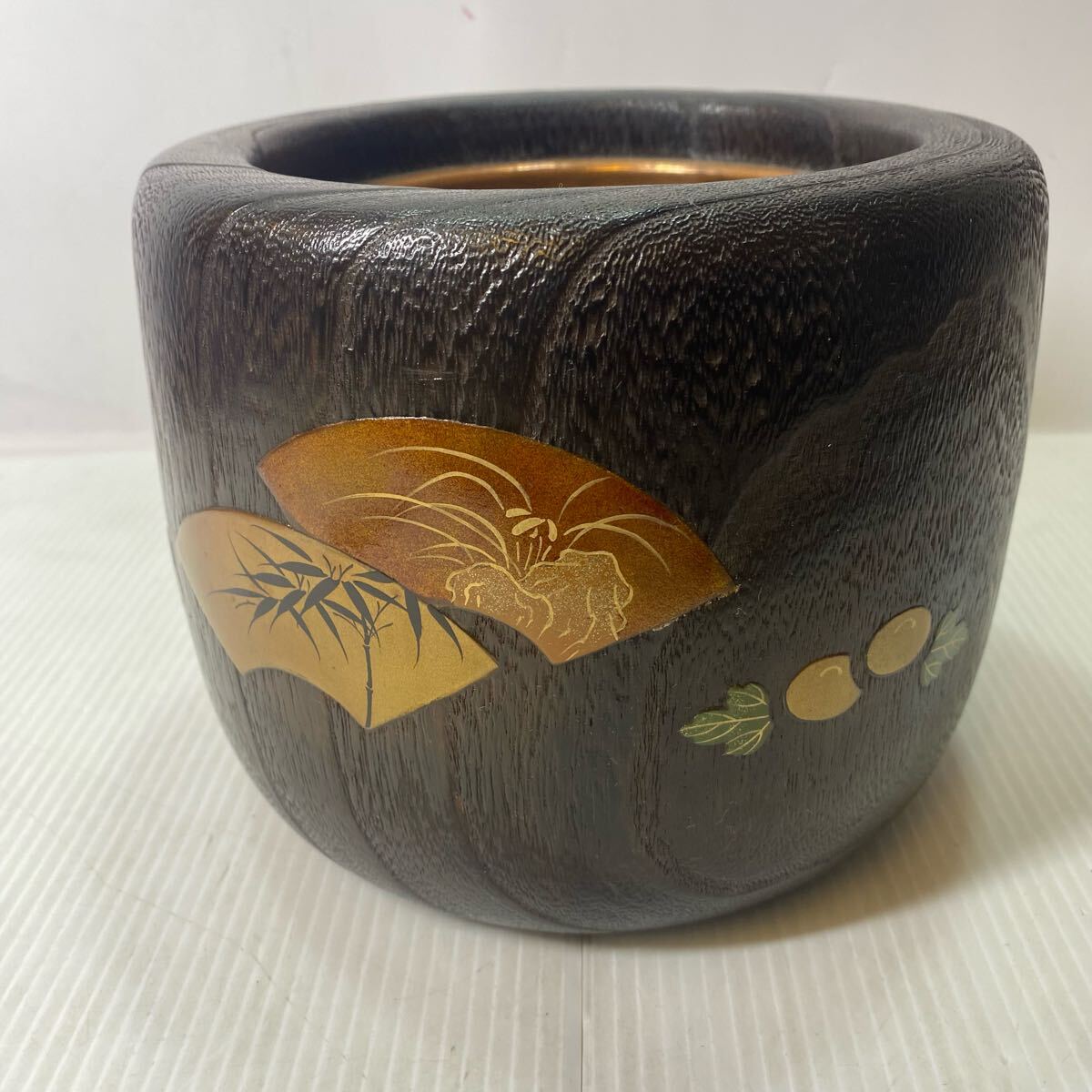 Yahoo!オークション -「火鉢 木製」(木工、竹工芸) (工芸品)の Yahoo!オークション -「火鉢 木製」(木工、竹工芸) (工芸品)の