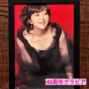 額装品★岩崎宏美①⑤②★40周年ベスト【MY SONGS】のプロモーショングラビア★当時印刷物★A5特サイズ額入り★聖母たちのララバイ★