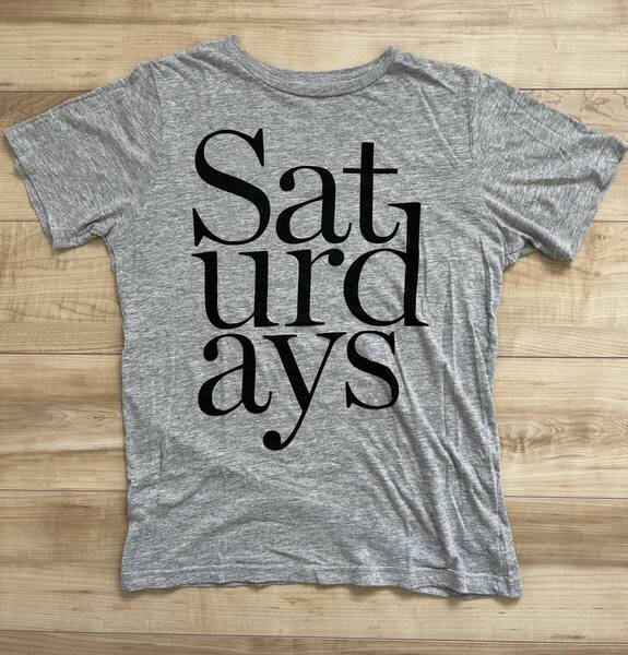 送料込 サタデーズサーフ 半袖Tシャツ XSサイズ SATURDAYS SURF NYC グレー ロゴ