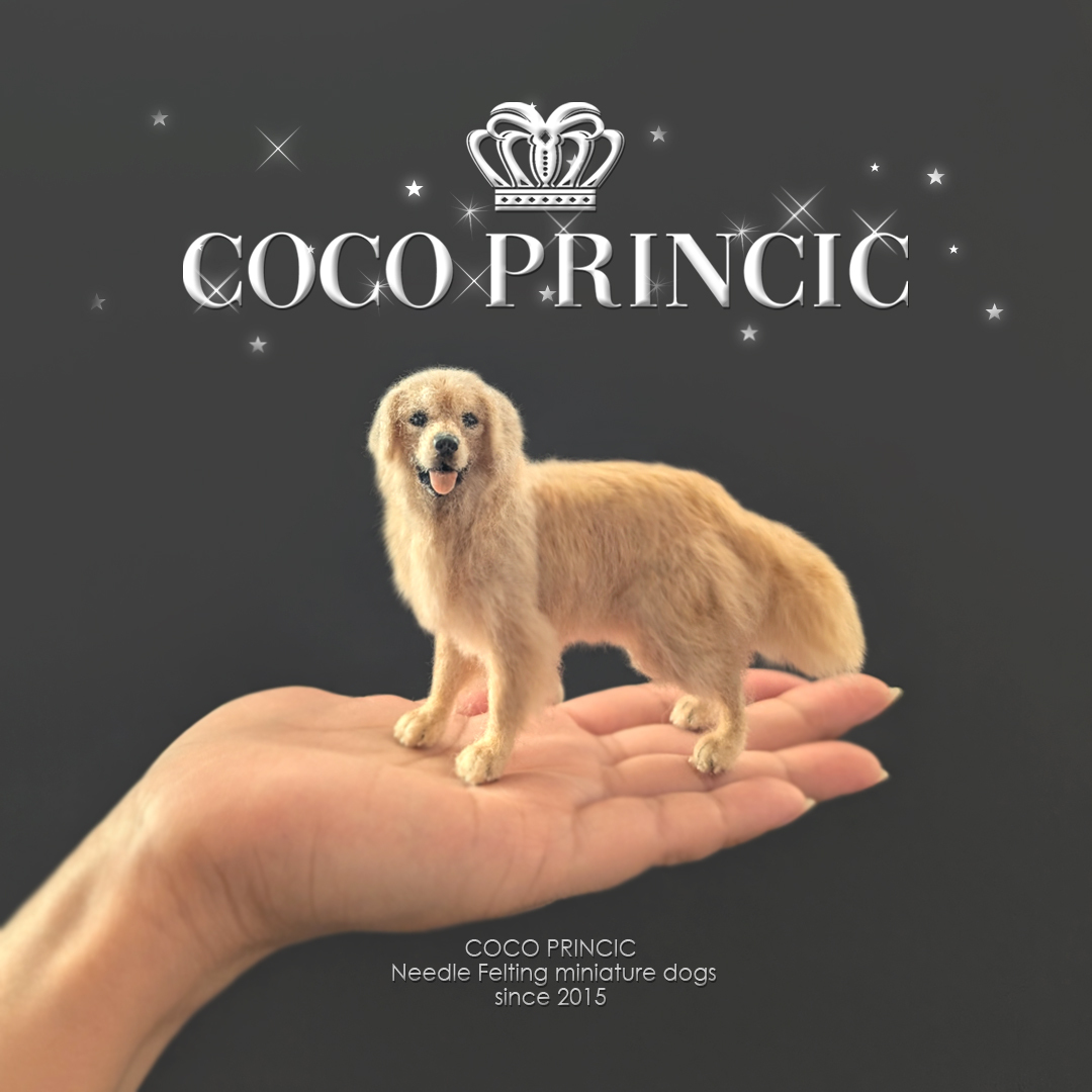 Yahoo!オークション -「羊毛フェルト 犬 ゴールデン」の落札相場