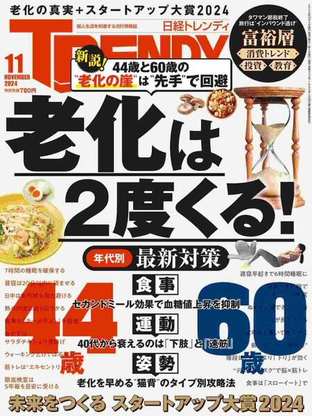 日経トレンディ 2024年11月号 No.530 ☆老化の真実☆ ♪