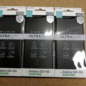 【3個】エレコム Galaxy S21+ 5G 用 ソフトレザー ケース 手帳型 おしゃれ 薄型 磁石付 PM-G212PLFUCB 4549550212304