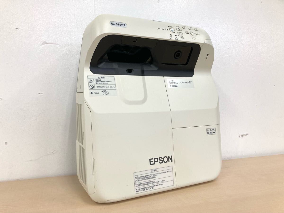 EPSON 液晶プロジェクター EB-685WT 3500lm WXGA リモコン 超短
