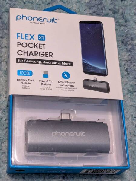 0703u2907 Phonesuit Flex XT ポケット充電器 Android Type-C