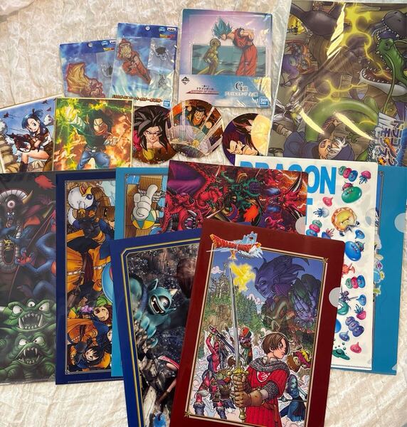 ドラゴンボール ドラゴンクエスト 鳥山明 クリアファイル 色紙 まとめ売り