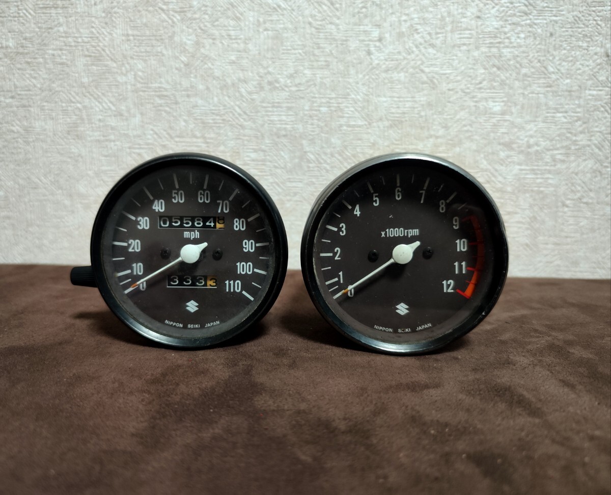 GSX-R400 GK71F 87-88年 純正メーター スピードメータータコ