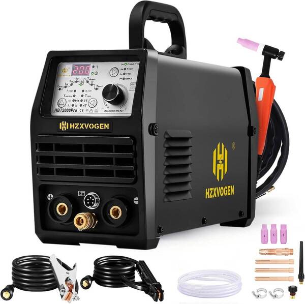 ②ち黒HBT2000Pro溶接機 TIG溶接機 100V/200V兼用 200A 1台4役 2T/4T Cold TIG パルス TIG HF TIG MMAに対応 定格使用率60%