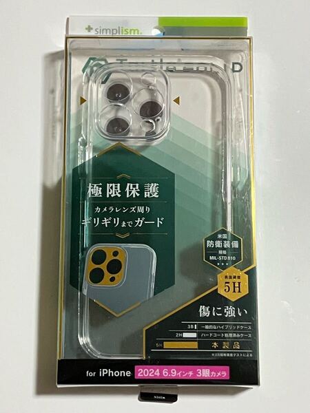 未使用 iPhone ケース iPhone16ProMax simplism 極限保護 米国 防衛装備 5H 傷に強い iPhone16 Pro Max 16ProMax 16 ProMax