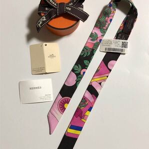 未使用 HERMES TWILLY DOLL スカーフ UPCYCLING LA SOURCE DE PEGASE エルメス ツイリードール ミニ ツイリー ペガサス ツイリースカーフ