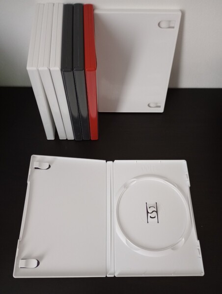 Wii ソフト 空ケース トールケース DVD ブルーレイ Blu-ray CD 白色 黒色 赤色