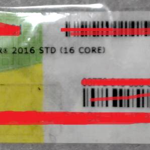 マイクロソフト★プロダクトキーシール【 Windows Server 2016 STD (16core) 】送料込/中古
