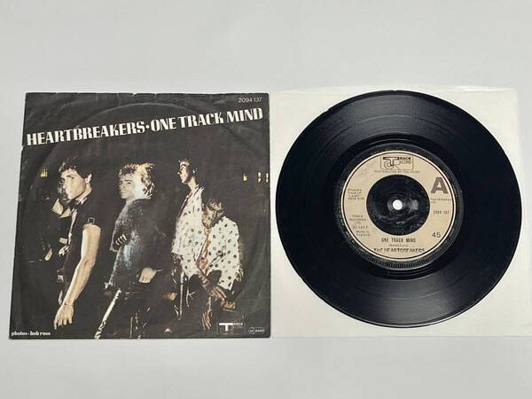 UK盤 ドイツスリーブ Heartbreakers One Track Mind ( '77年) 7インチ オリジナル パンク天国 KBD Track Record 2094 137