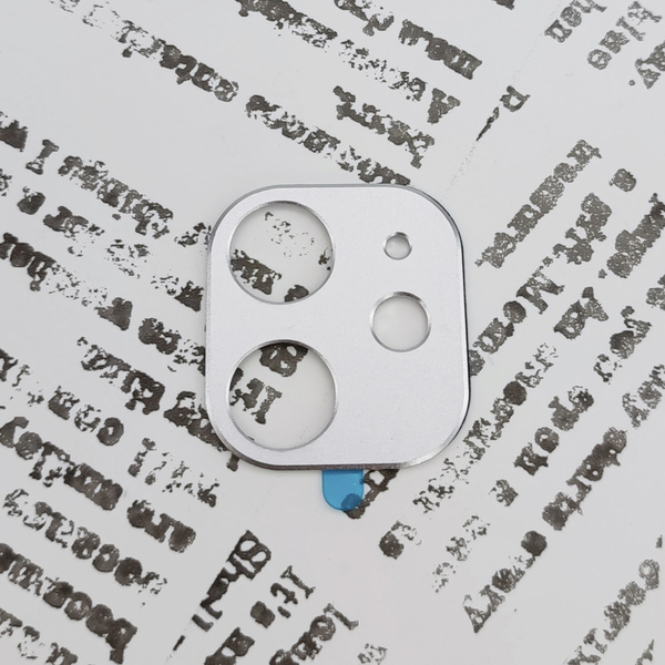 iPhone 12mini カメラカバー アルミ シルバー (2)