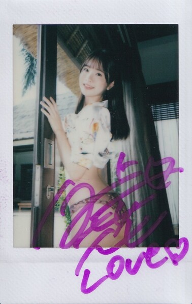 白上咲花 プリンセスえみか 直筆サイン入りチェキ K