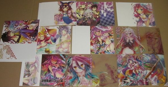 ノーゲーム・ノーライフ　特典　イラストカード　ポストカード　リーフレット ノーゲーム・ノーライフ 特典 イラストカード ポストカード