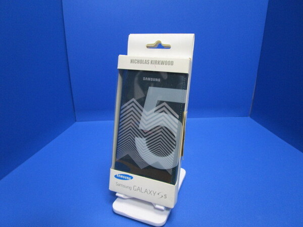 Samsung純正カバー I-O DATA GALAXY S5 専用 手帳型 ケース フリップカバー 液晶保護フィルムなし グリーン+シルバピース EF-WG900RBEG★a