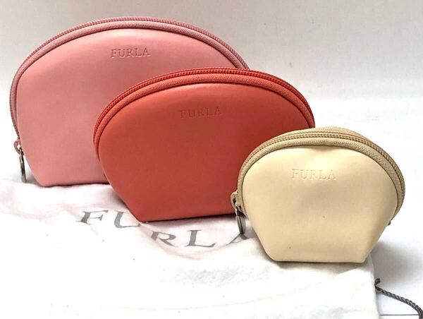 フルラ レザー マトリョーシカ コスメ ポーチ FURLA 18698139