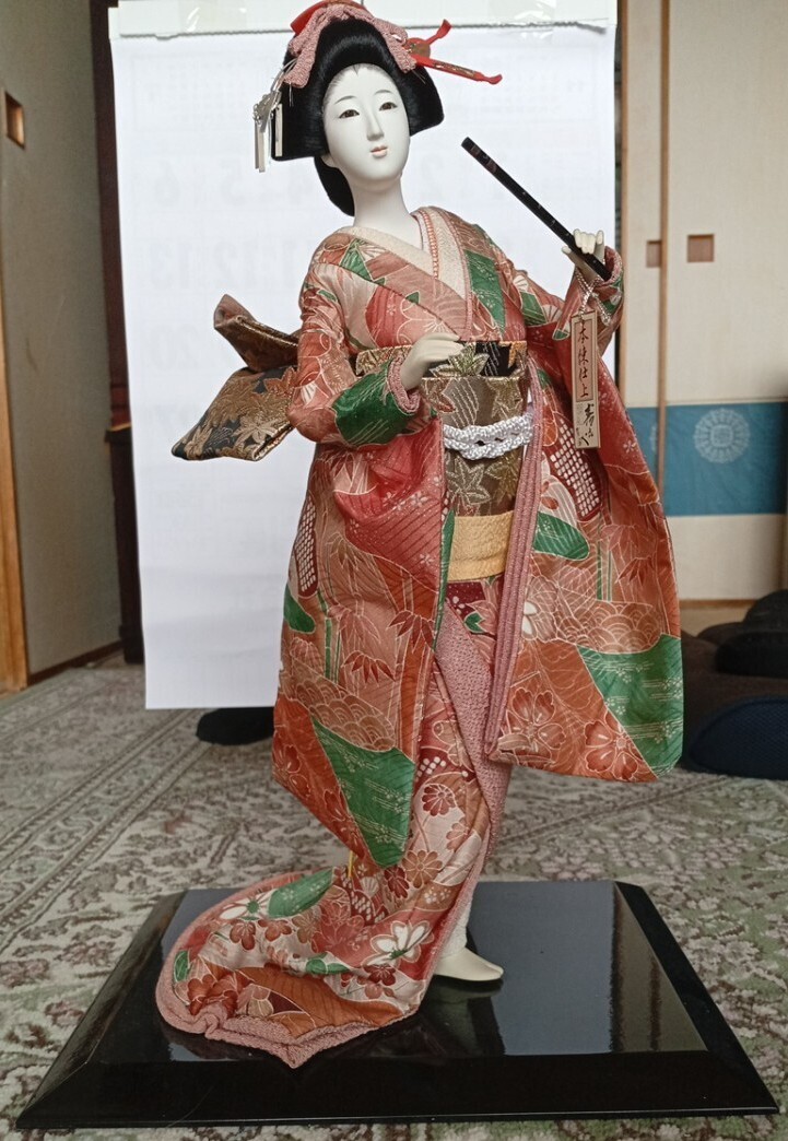古い セルロイド 人形 甘辛い 芸者 舞妓 車夫 人力車 レトロ