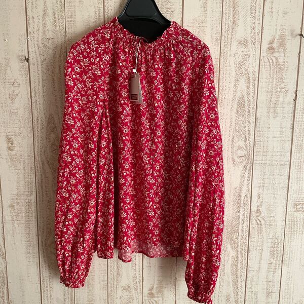 新品 コントワーデコトニエ 長袖シャツ 花柄 レーヨン