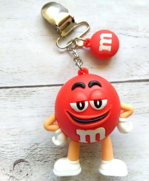 ゴルフ アクセサリー パターカバーキャッチャー キーホルダー エムアンドエム 赤