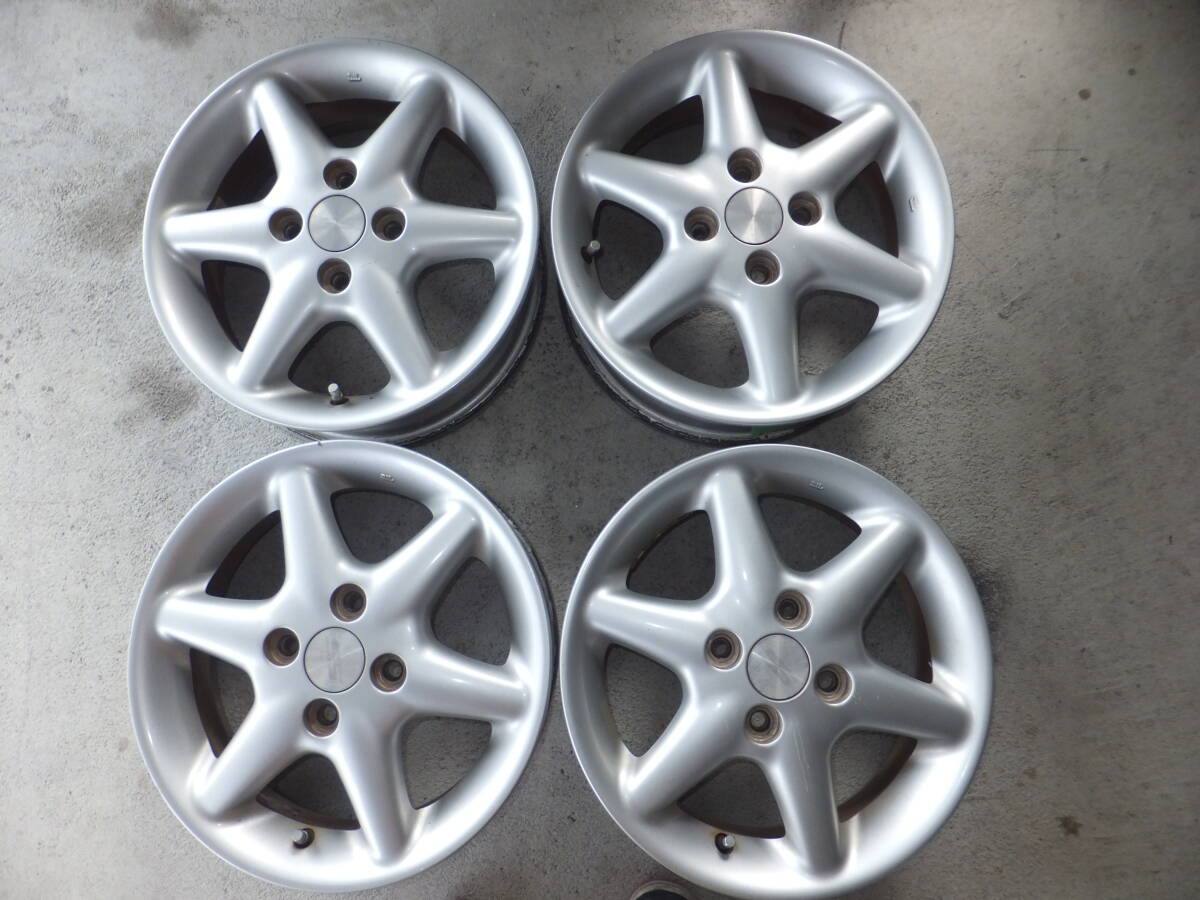 激安 中古 4本セット】 スズキ アルトラパン HE21S 純正 アルミ
