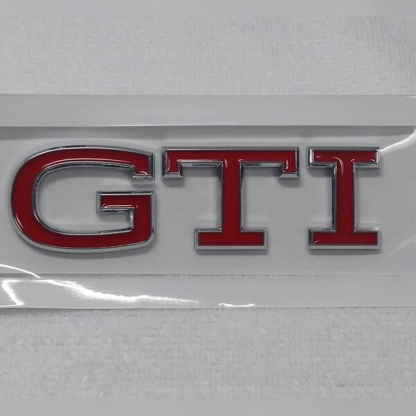 VW GTI エンブレムステッカー//ゴルフ7/ゴルフ8/フォルクスワーゲン//