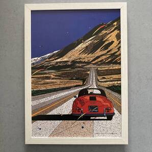 ●額装品 鈴木英人 ポルシェ356 イラスト A4サイズ額入り ポスター風 アートフレーム 送料無料 G06