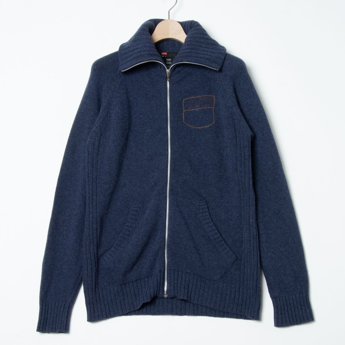 DIESEL（ディーゼル）の「メンズ ニット ジップアップニット