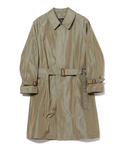 BEAMS F オリジナル シングル ラグランスリーブ コート オリーブ 38サイズ 66000円 商品番 21‐19-0737-167