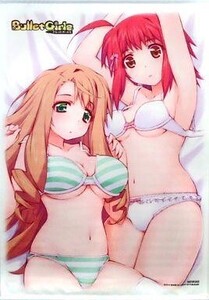 中古タペストリー 火乃本彩&金園優理奈 描き下ろしB2タペストリー 「PS Vitaソフト バレットガールズ」 ソフマ