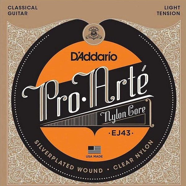 D'Addario EJ43 Pro Arte Nylon Silver/Clear Light ダダリオ クラシック弦