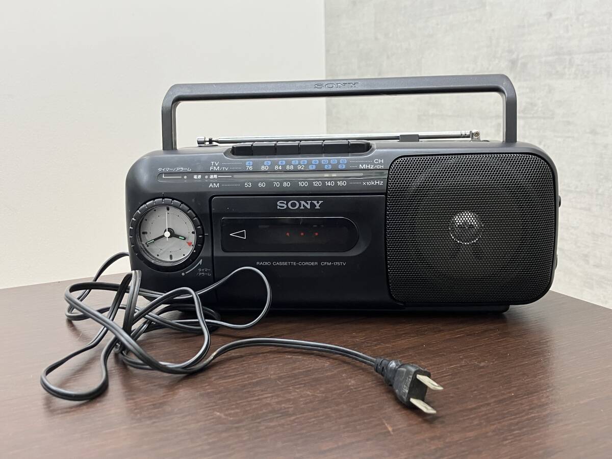 SONY CFM-175TV Radio Cassette Recorder - YouTube