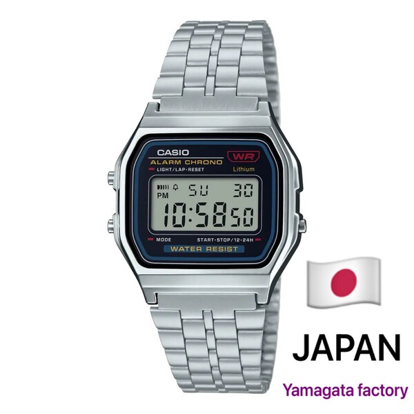 送料無料★新品 CASIO 正規保証付き★カシオ コレクション スタンダード A159WA-N1JH デジタル 腕時計★MADE IN JAPAN 日本製 山形生産★