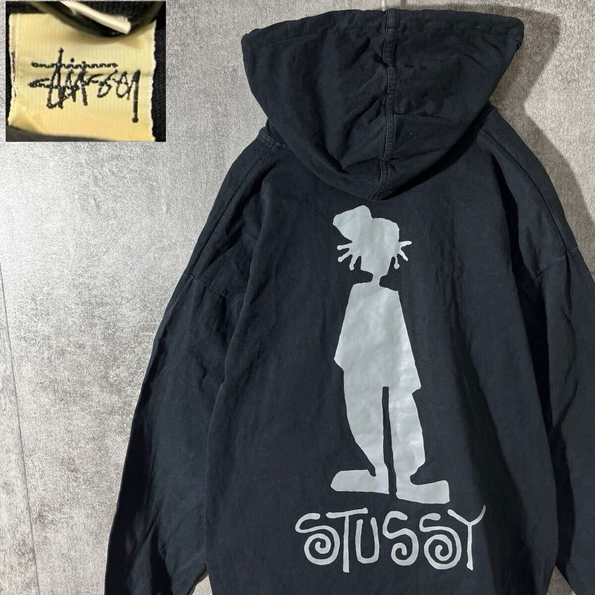 Yahoo!オークション -「stussy シャドーマン」(パーカ) (男性用 Yahoo!オークション -「stussy シャドーマン」(パーカ) (男性用