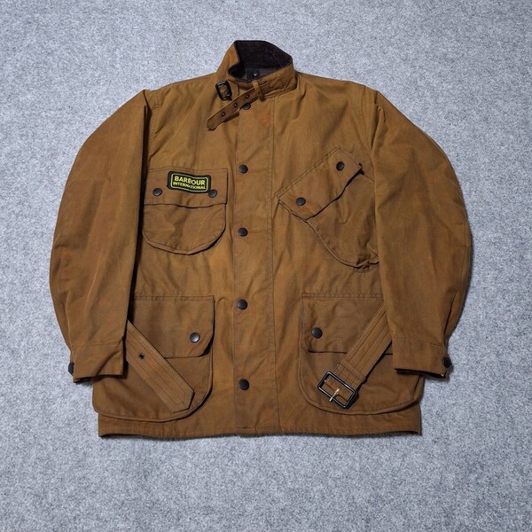赤峰さん愛用 英国製 希少色 バーク ブラウン 38 バブアー インターナショナル Barbour international ブラウン 00s 90s