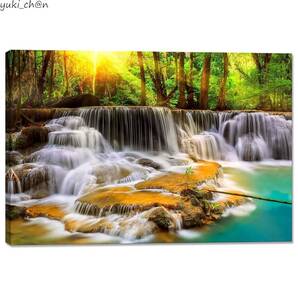 アートパネル 森林 装飾画 05 長さ40cm 幅60cm 木枠付き 壁掛け ポスター 絵画 風景画 開運 風水 自然 インテリア