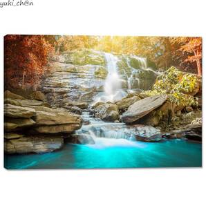 アートパネル 森林 装飾画 14 長さ50cm 幅75cm 木枠付き 壁掛け ポスター 絵画 風景画 開運 風水 自然 インテリア