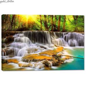 アートパネル 森林 装飾画 05 長さ60cm 幅90cm 木枠付き 壁掛け ポスター 絵画 風景画 開運 風水 自然 インテリア