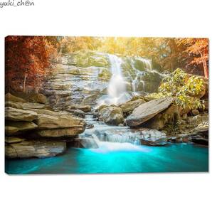 アートパネル 森林 装飾画 14 長さ60cm 幅90cm 木枠付き 壁掛け ポスター 絵画 風景画 開運 風水 自然 インテリア