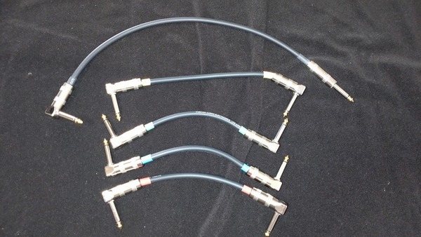 CAJ/CAE/CUSTOM AUDIO JAPAN色分けパッチケーブル5本セット中古品