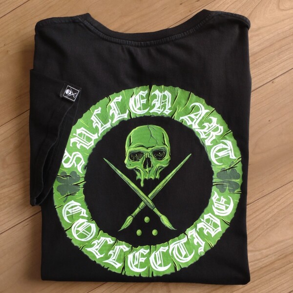 SULLEN ART COLLECTIVE 髑髏/スカルTシャツ/半袖古着/XL【J454】