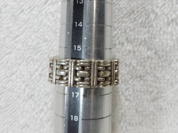 【質問欄より値下げ交渉可】ヴィンテージ リング・レディース指輪・925刻印有り・美品・16号・約10.50g renoma PARIS